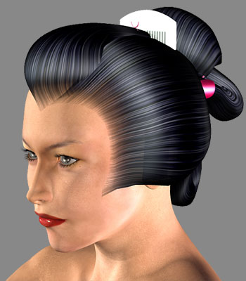 Geisha-Hair for V4©Fujikopp2