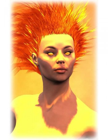 Hothead: A V3 Fantasy Hairstyle