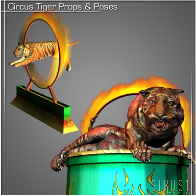 Circus Tiger Prop & Poses