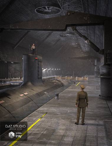 Secret Underground Base and Submarine