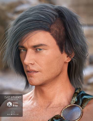 Declan Hair for Genesis 3 Male(s)