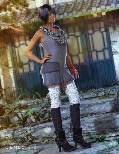 Early Spring Outfit for Genesis 2 Female(s)