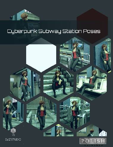 Cyberpunk Subway Station Poses