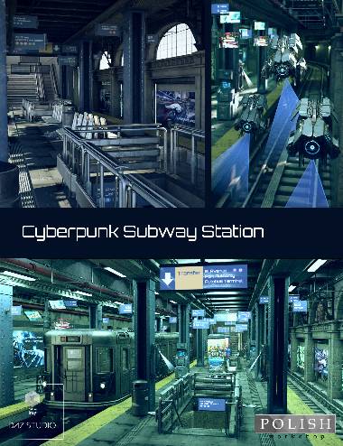 Cyberpunk Subway Station