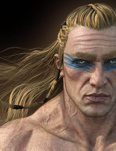 Dragonsbane Barbarian Character HD for Genesis 3 Male