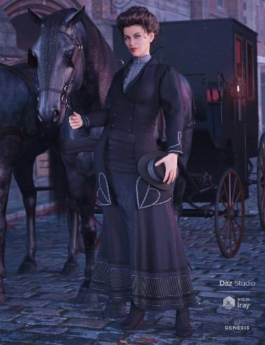 Mid Victorian Outfit for Genesis 8 Female(s)