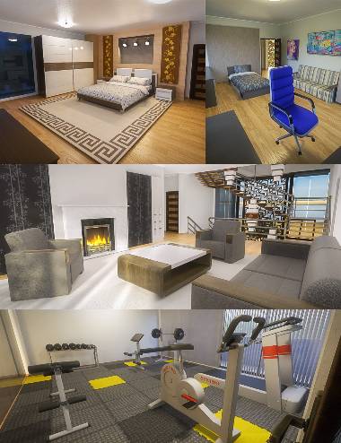 Modern House 2 Props Floor 3 and 4