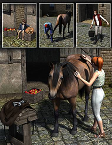 Horse Stable Poses