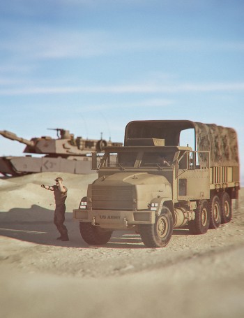 Military 1050 Truck and Troop Transport