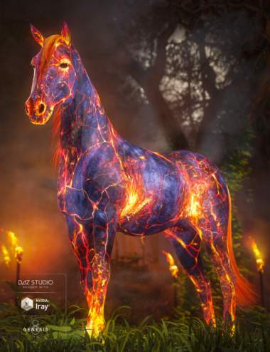 Ember Horse Texture for Daz Horse 2