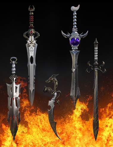 Fantasy Swords Collection Vol1 for Genesis 8