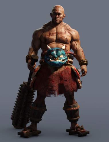 Oni Warrior Outfit for Genesis 8 Male