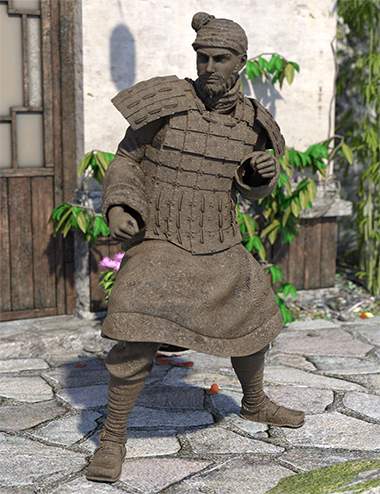 The Action Terracotta Warrior for Genesis 8.1 Male and Michael 8.1