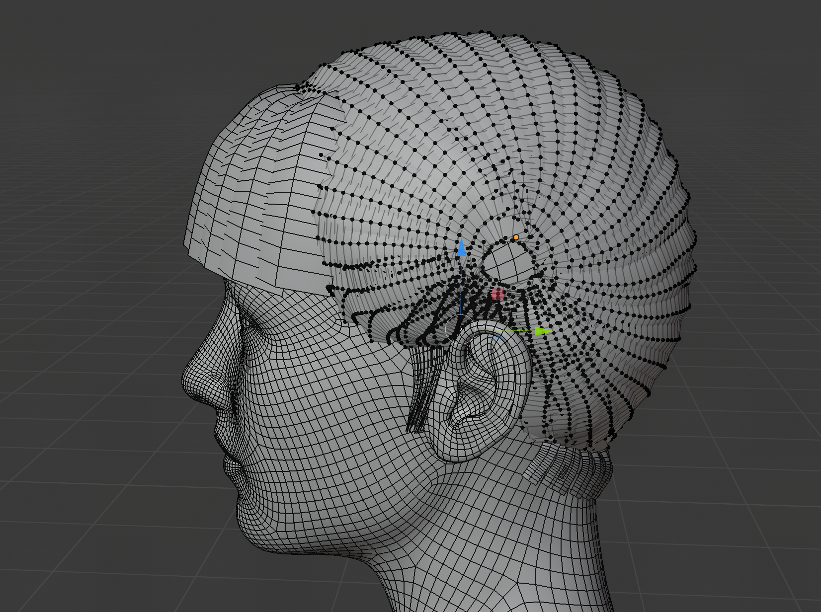 Hair tool blender. Nurbs поверхности. Сетка на голову. Сетка головы 3д. Голова сетчатая.